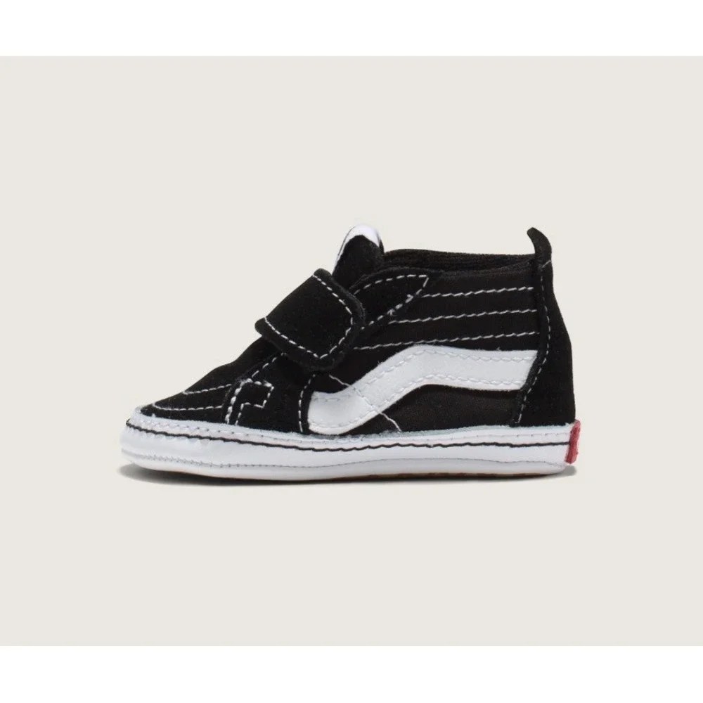 NEW Vans Sk8-Hi Crib Shoes Infant Size 4 Black True White VN0A346P6BT New